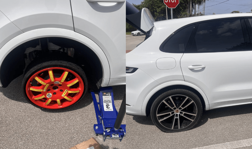 FLAT TIRE CHANGE